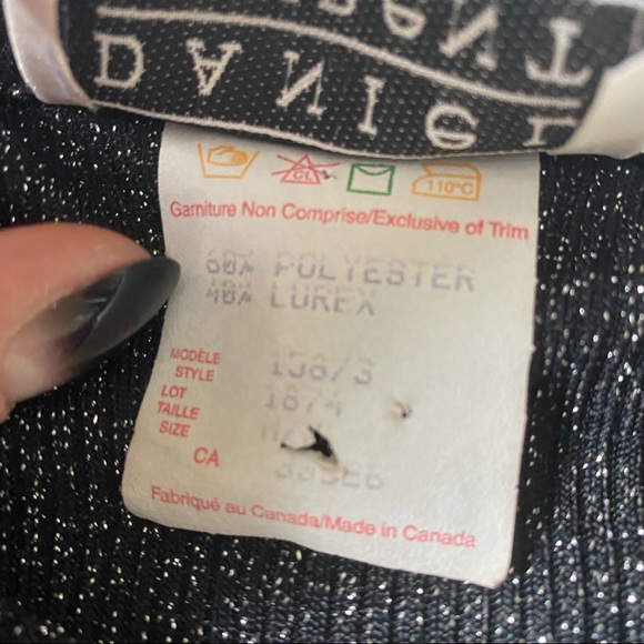 vintage sparkly 90s cardigan - Picture 5 of 14